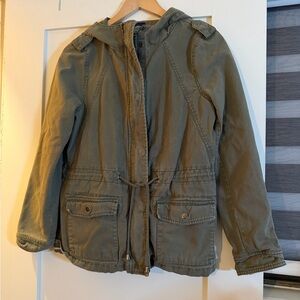 GAP Women’s Khaki Hooded Utility jacket